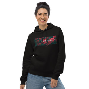 Black Hoodies Womens - Vintage Roses